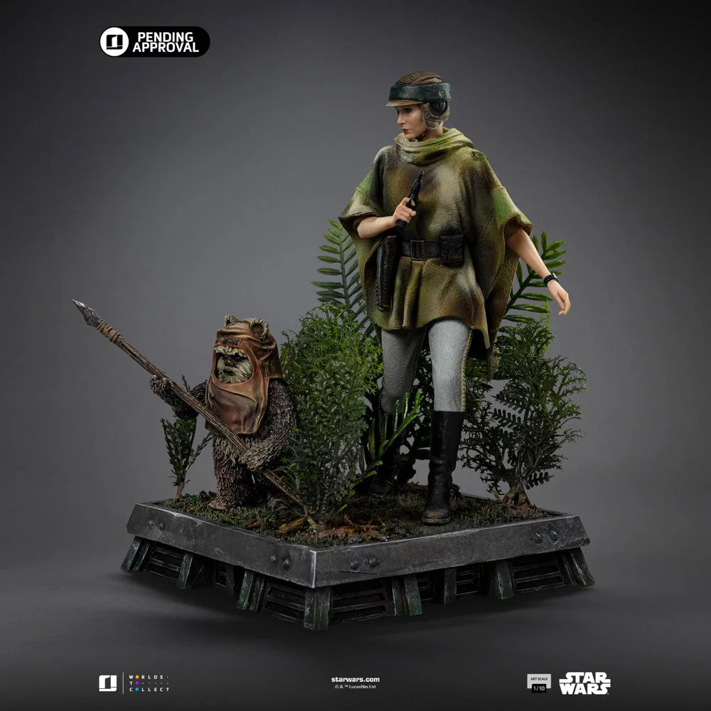 Statue Leia & Wicket Art Scale 1/10, Star Wars - vue 3