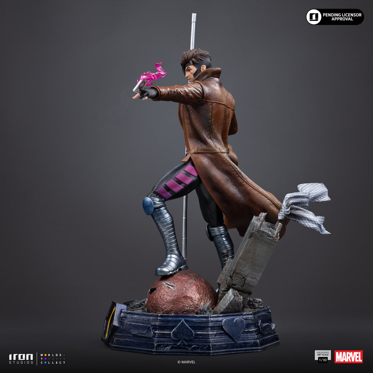 Statue Gambit Unleashed X-Men - Art Scale 1/10, Marvel - vue 8