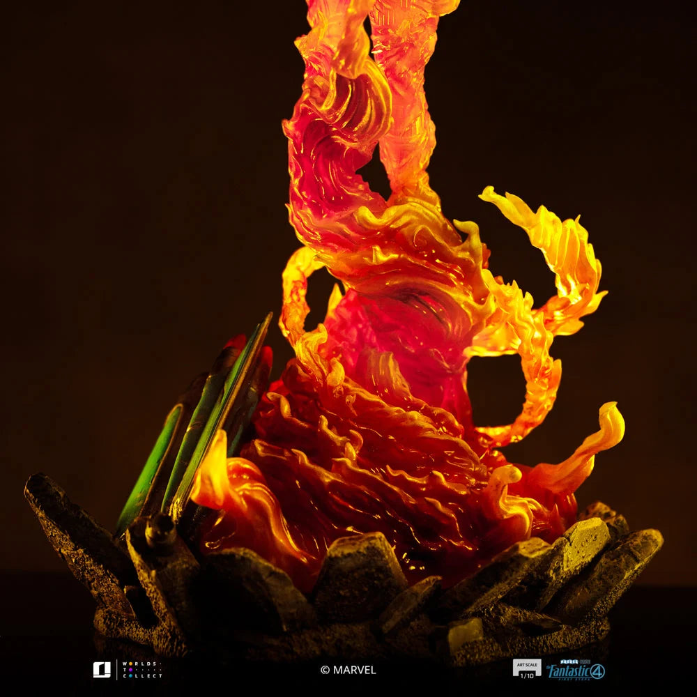 Statue Torche Humaine Art Scale 1/10, Marvel - vue 7