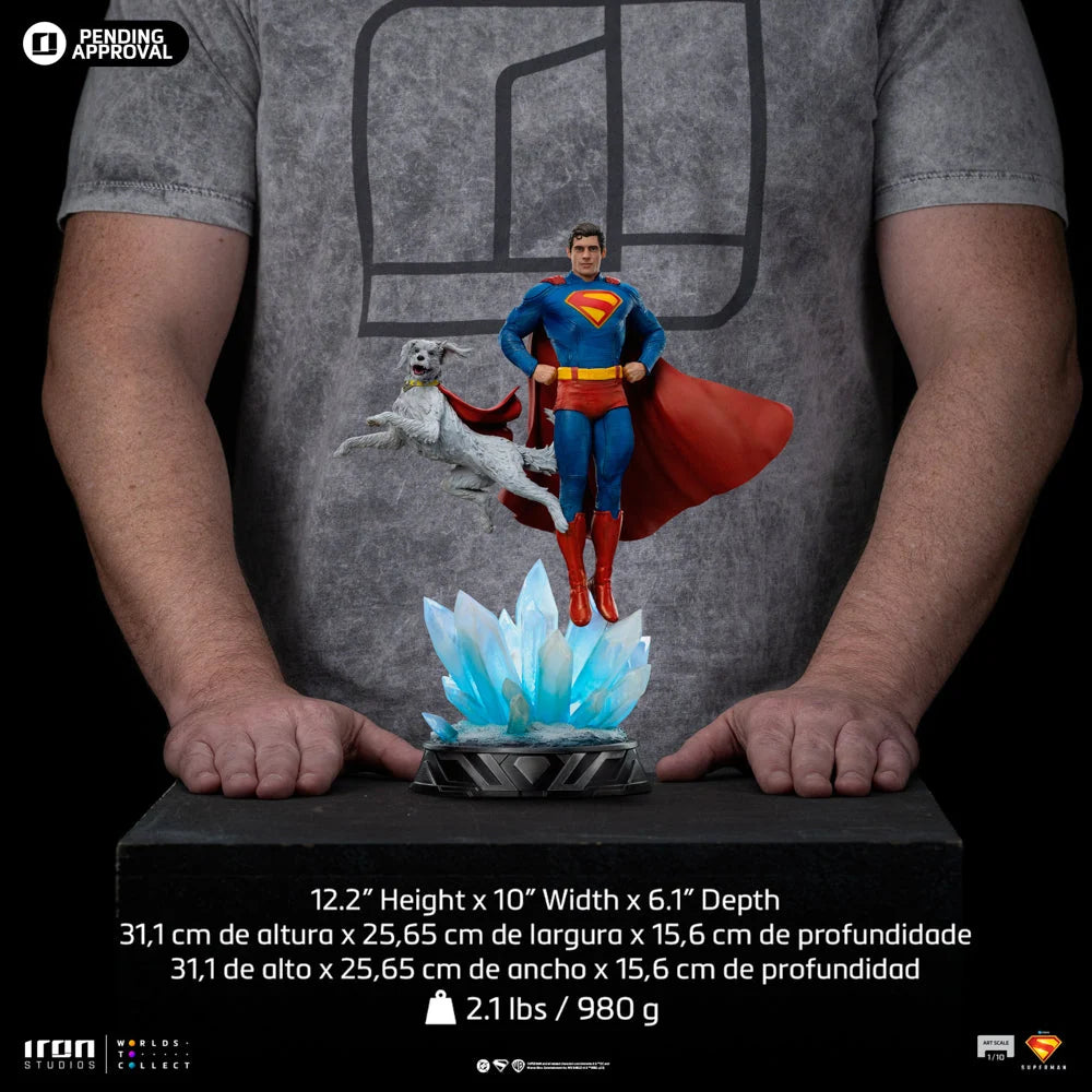 Statue Superman & Krypto Art Scale 1/10, DC Comics - vue 12