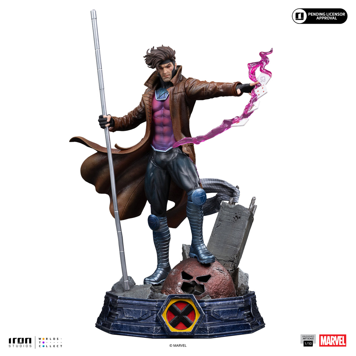 Statue Gambit Unleashed X-Men - Art Scale 1/10, Marvel - vue 18