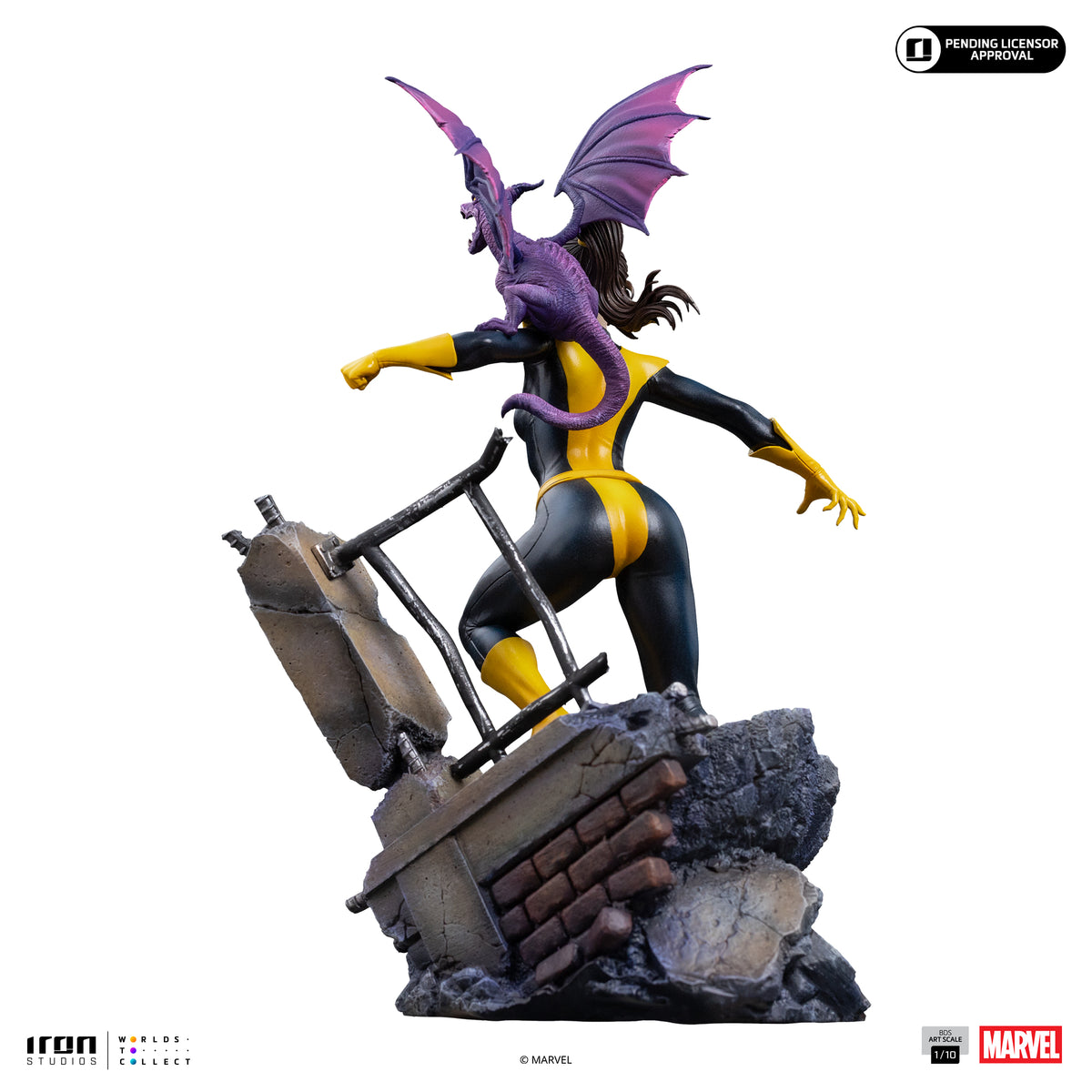 Statue Kitty Pryde & Lockheed X-Men - BDS Art Scale 1/10, Marvel - vue 17