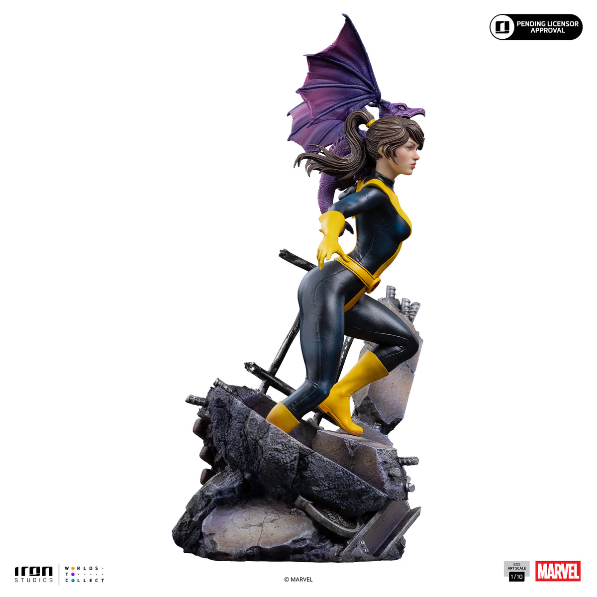 Statue Kitty Pryde & Lockheed X-Men - BDS Art Scale 1/10, Marvel - vue 18