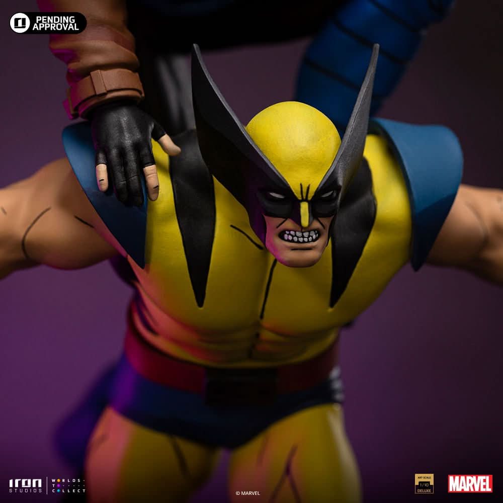 Statue Gambit & Wolverine Deluxe Art Scale 1/10, Marvel vue 6