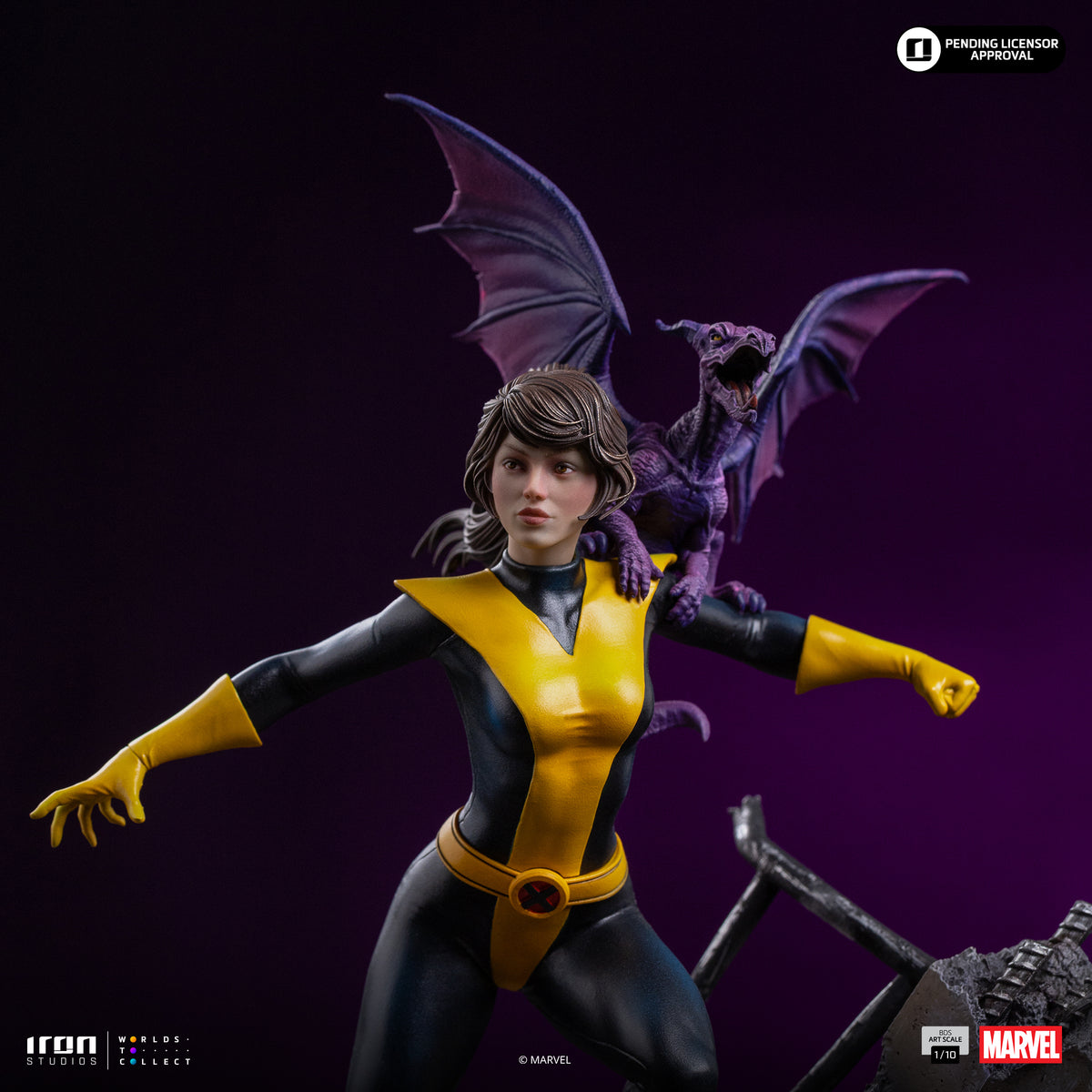 Statue Kitty Pryde & Lockheed X-Men - BDS Art Scale 1/10, Marvel - vue 5
