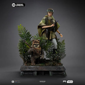 Statue Leia & Wicket Art Scale 1/10, Star Wars
