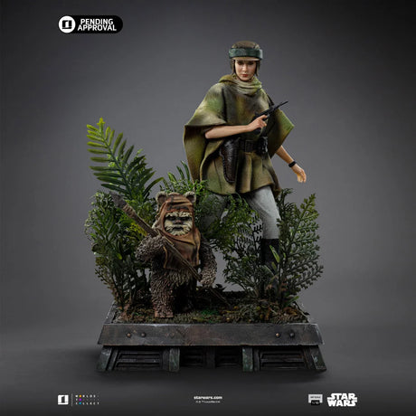 Statue Leia & Wicket Art Scale 1/10, Star Wars