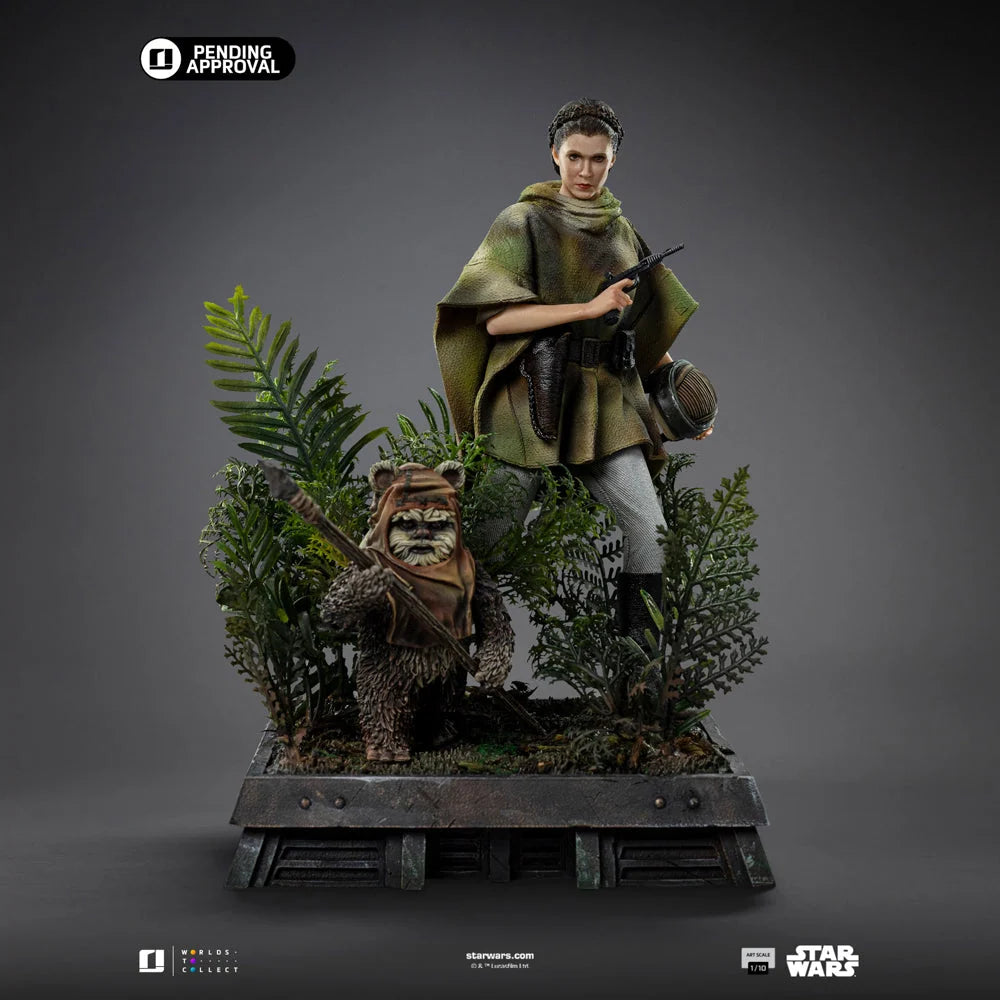 Statue Leia & Wicket Art Scale 1/10, Star Wars - vue 2 