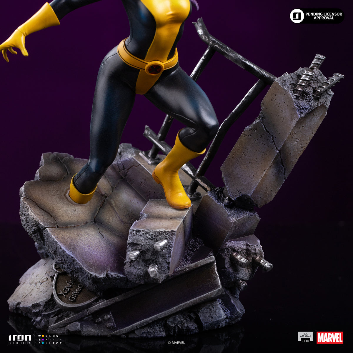 Statue Kitty Pryde & Lockheed X-Men - BDS Art Scale 1/10, Marvel - vue 9