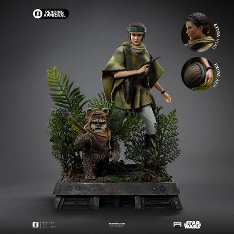 Statue Leia & Wicket Art Scale 1/10, Star Wars - vue 6