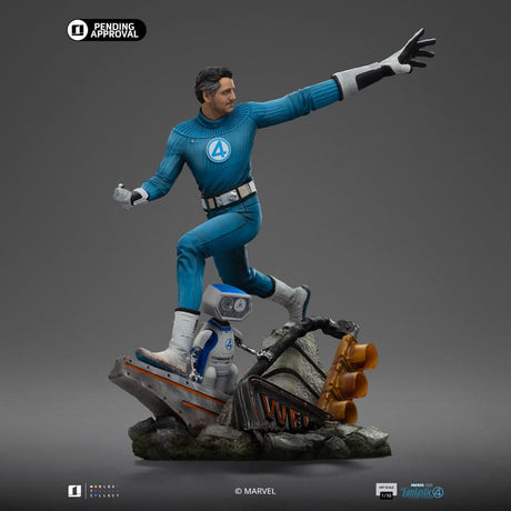 Statue Mr. Fantastic & H.E.R.B.I.E. Art Scale 1/10, Marvel vue 3