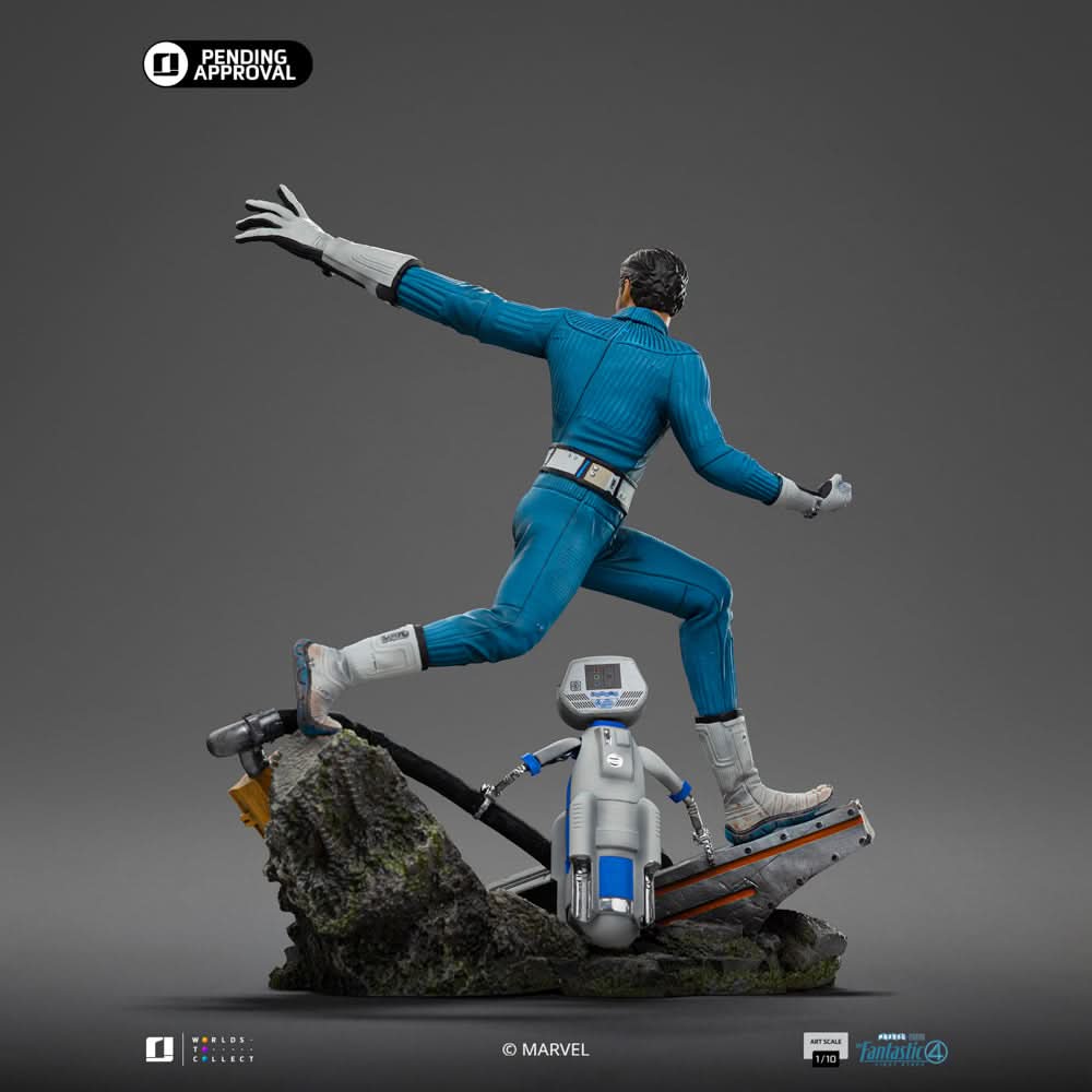 Statue Mr. Fantastic & H.E.R.B.I.E. Art Scale 1/10, Marvel vue 4