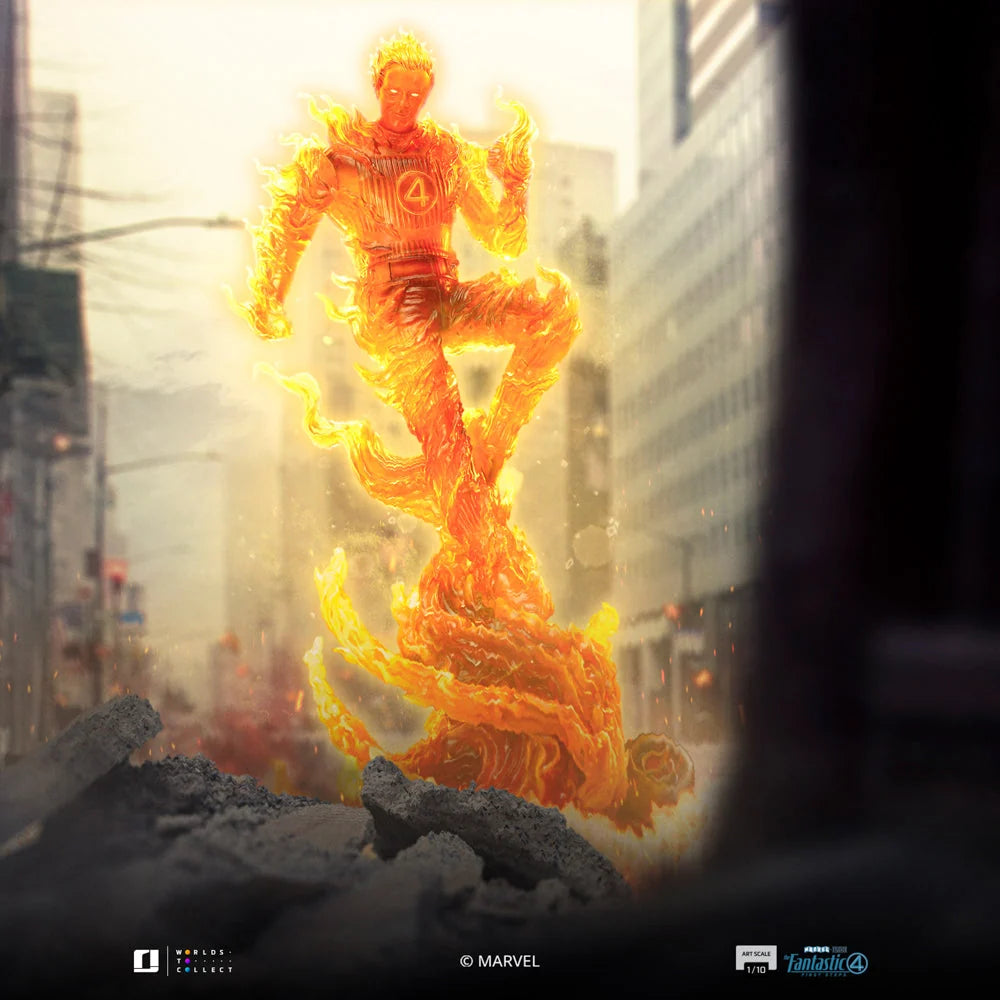 Statue Torche Humaine Art Scale 1/10, Marvel - vue 5
