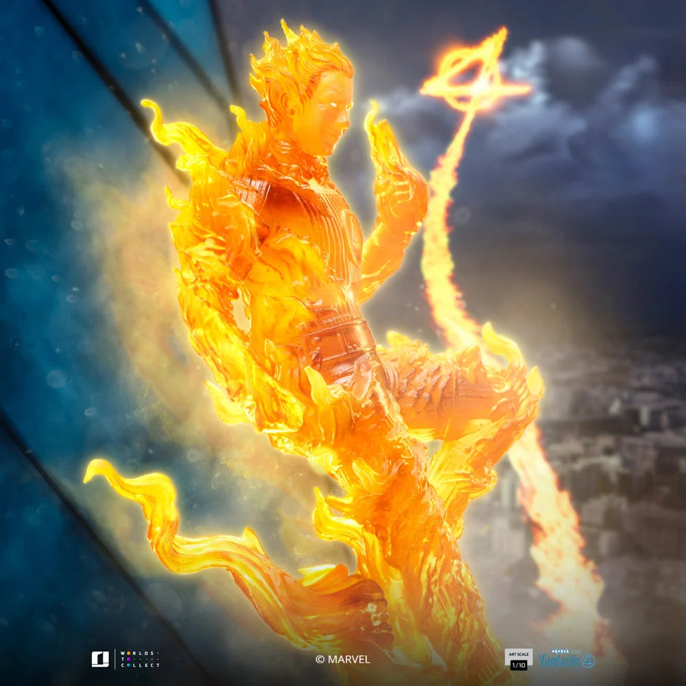 Statue Torche Humaine Art Scale 1/10, Marvel - vue 6