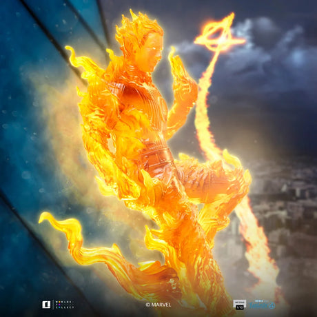 Statue Torche Humaine Art Scale 1/10, Marvel - vue 6