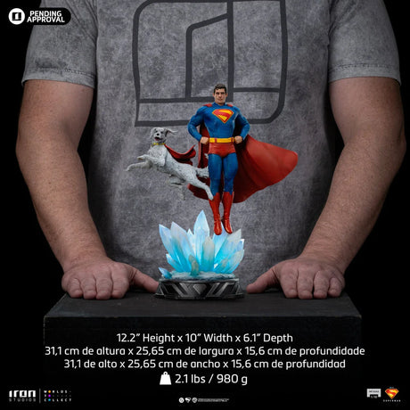 Statue Superman & Krypto Art Scale 1/10, DC Comics - vue 12