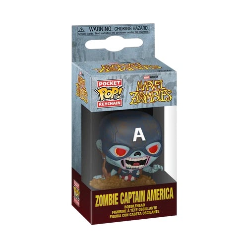porte clef Captain America zombie