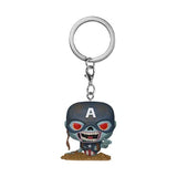porte clef Captain America zombie