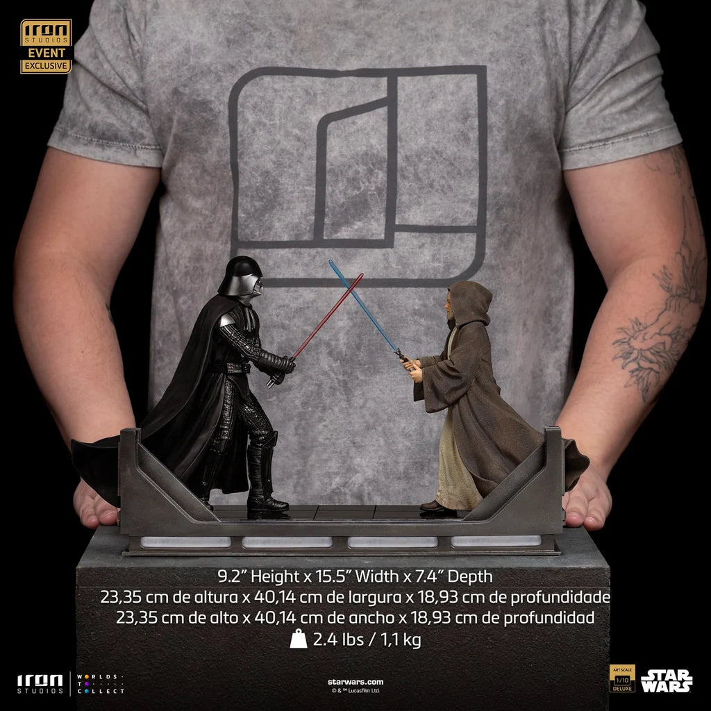 Statue Dark Vador vs Obi-Wan Kenobi Deluxe Art Scale 1/10, Star Wars - vue 14