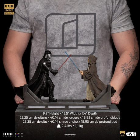 Statue Dark Vador vs Obi-Wan Kenobi Deluxe Art Scale 1/10, Star Wars - vue 14