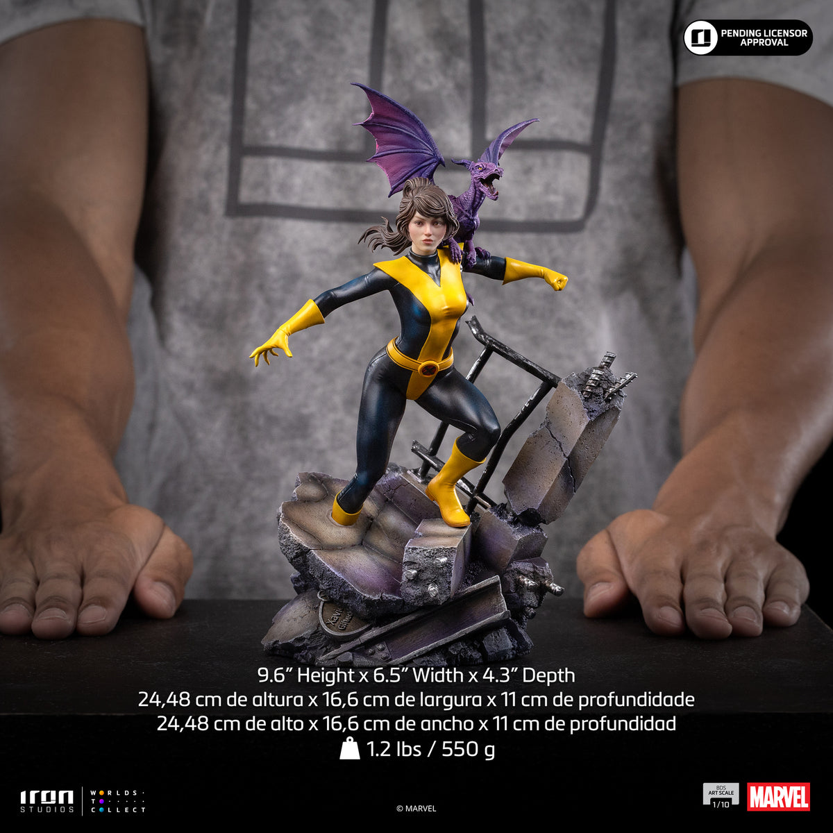 Statue Kitty Pryde & Lockheed X-Men - BDS Art Scale 1/10, Marvel - vue 19