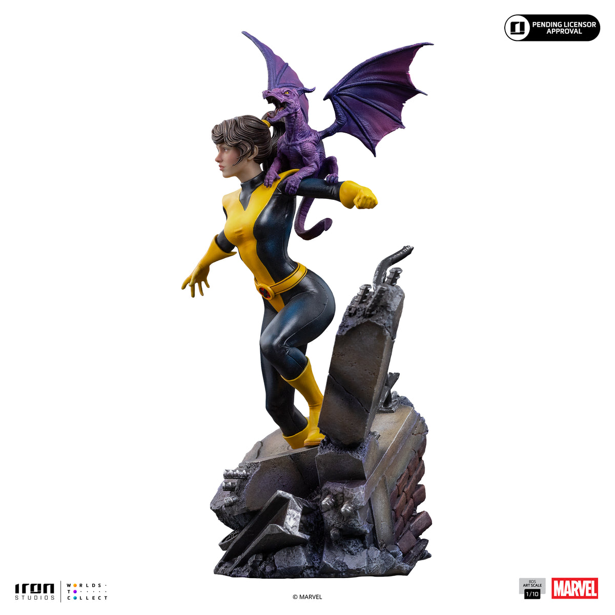 Statue Kitty Pryde & Lockheed X-Men - BDS Art Scale 1/10, Marvel - vue 16