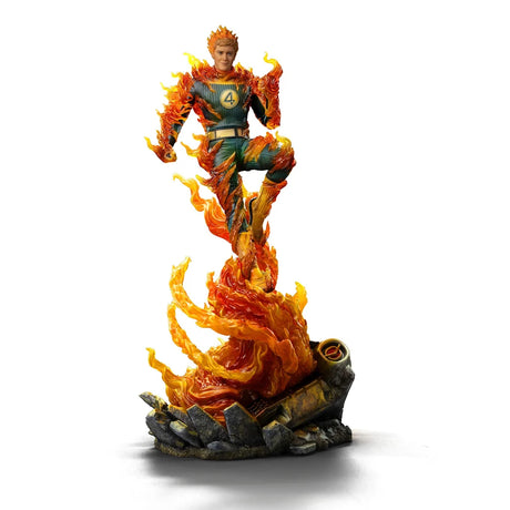 Statue Torche Humaine (Costume Bleu) Art Scale 1/10, Marvel - vue 11